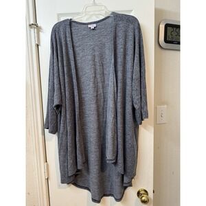 LuLu Roe Open Front‎ Cardigan Women Size L  Blue/gray Color NWOT